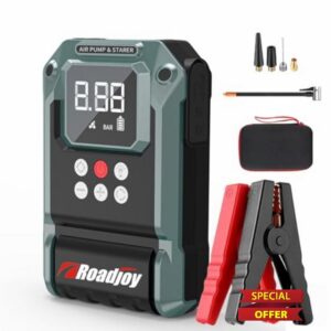 High-Power 4000A Car Jump Starter with 150PSI Air Compressor
