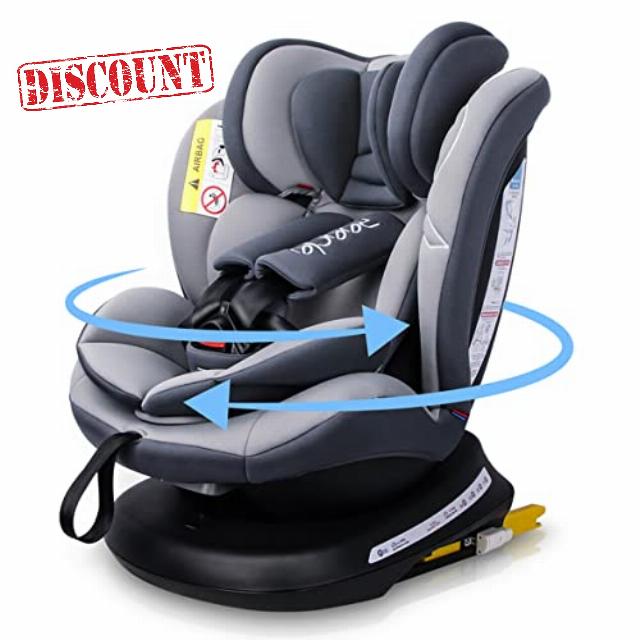 Reecle 360 Swivel Baby Car Seat with ISOFIX