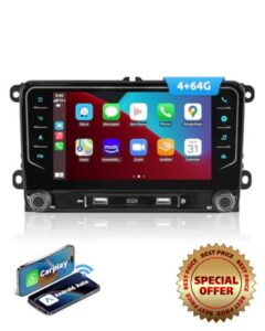 ESSGOO 4+64G Car Radio with Wireless CarPlay and Android Auto for VW Golf 5 6 Plus Touran Tiguan EOS Passat Polo