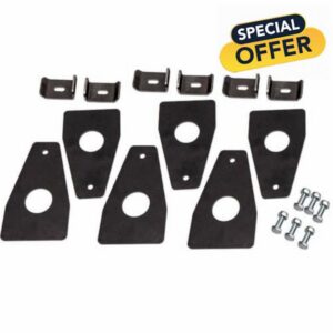 6PCS Adjustable Universal Roof Rack Brackets Gutter Mounts Carrier 6 Inch Compatible With Automotive Parts Vehicle Models 8K1927225B