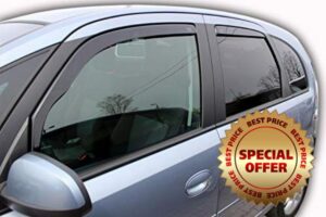 J&J AUTOMOTIVE | Heko Wind Deflectors Compatible with Meriva A 2003-2010