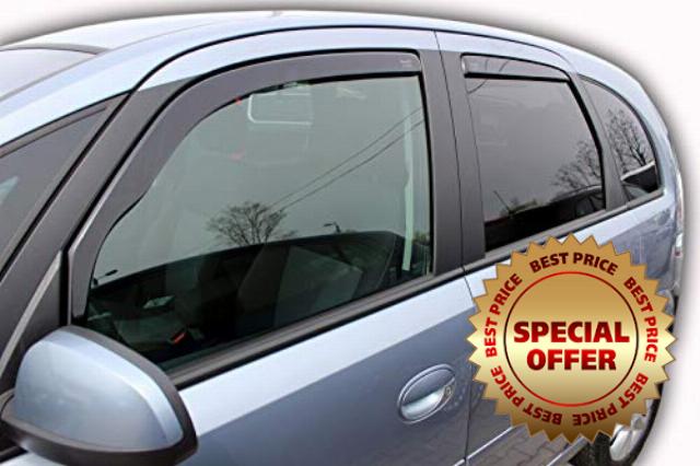 J&J AUTOMOTIVE | Heko Wind Deflectors Compatible with Meriva A 2003-2010