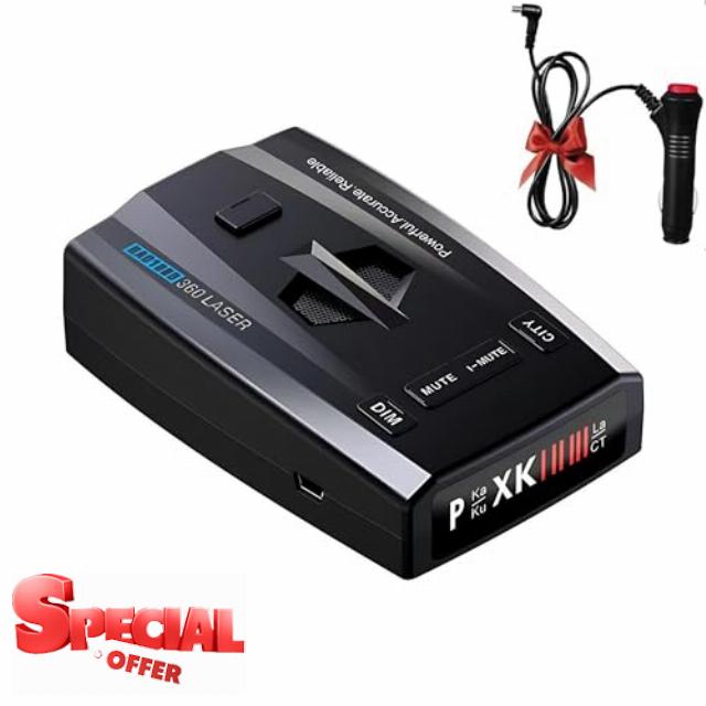 RAD1000 Police Laser/Radar Detector for Cars with Led Display
