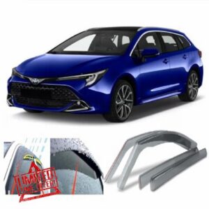 4x Wind Deflectors for TOYOTA Corolla (E210) 5-door Estate 2019 2020 2021 2022 2023 2024 2025 2026 Rain Guards Weather Shields Sun Visors