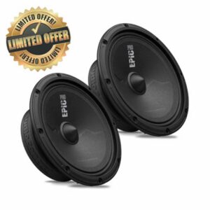 AudioControl EPICPRO6S 6.5" Slim Midrange Car Speakers (Pair) – 200 W RMS High-Output