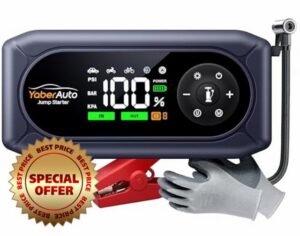 9-in-1Jump Starter Power Pack 4500A with 150PSI Air Compressor