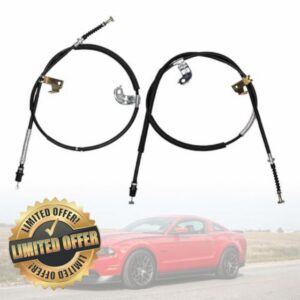 C660767 & C660871 Rear Passenger & Driver Side Parking Brake Cable Compatible with 2005-2014 Ford Mustang