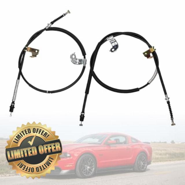 C660767 & C660871 Rear Passenger & Driver Side Parking Brake Cable Compatible with 2005-2014 Ford Mustang