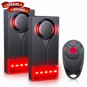 Car Vibration Sound & Light Alarm with Remote