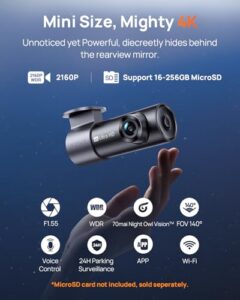 2160P Mini Wi-Fi Car Camera