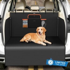 Car Boot Liner for Dogs Waterproof Car Boot Protector for Dogs Side Bumper Protection Durable Nonslip Easy to Clean Dirt Resistant Scratchproof for SUV Truck 185 * 115 * 48cm