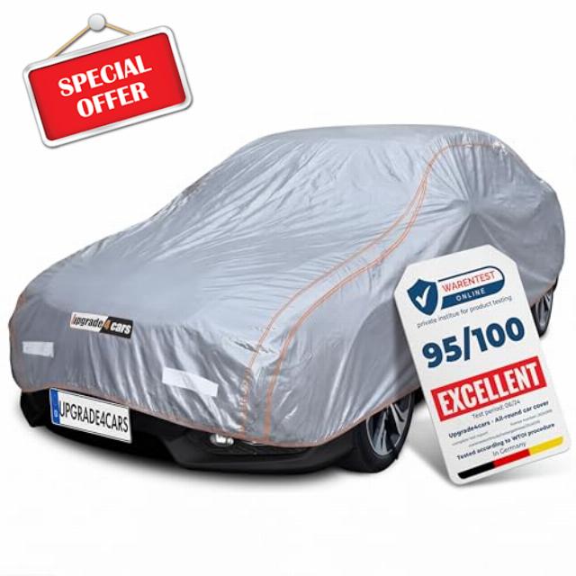 Upgrade4cars Outdoor Car Cover Full Garage Waterproof | All Weather Complete Protection Universal | Car - M (173 x 71 x 47 inches)