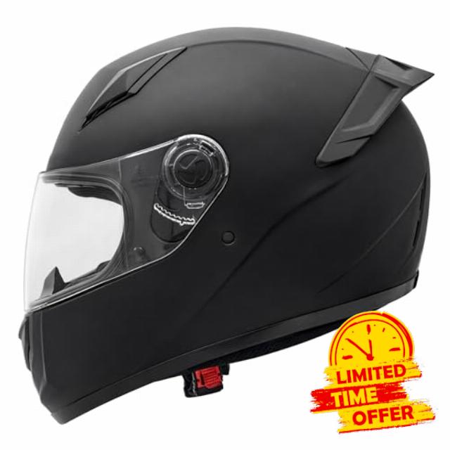 ZORAX ZOR-817 Matt Black M (57-58cm) Full Face Motorcycle Helmet Road Legal ECE 2206