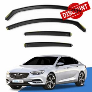 EdgeVisors Wind Deflectors for Vauxhall Insignia MK2 5 Door Liftback (2017-2022) 4pc Set | In-Channel Rain Guards & Accessories