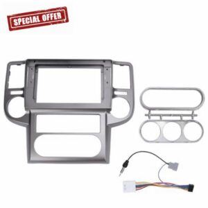 10.1 Inch Radio Stereo Fascia Panel Frame Double Din Navigation Dash Bezel For X-Trail T30 2003-2007 (With power cord)