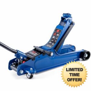 CROWNSHOP Cars Jack Hydraulic 2.5 Ton Trolley Jack Low Profile Hydraulic Floor Lifting Lift Car Van Garage Repair Tool Portable Workshop Equipment Steel Lifting Range for Car Van Garage (Blue)