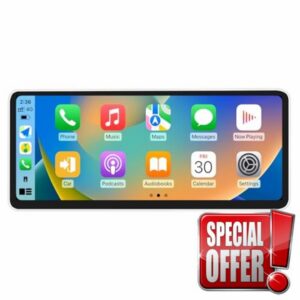 12.3 Linux Touch Screen Upgrade for Mercedes NTG 5.1/5.2 C-W205 GLC-X253 V-W447 X-W470 CarPlay Android Auto Full Screen Mirroring App Support Vehicle Cameras