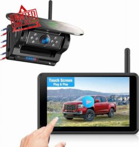 Solar Powered Wireless Reversing Camera Kit 5" 1080P Touchscreen Monitor