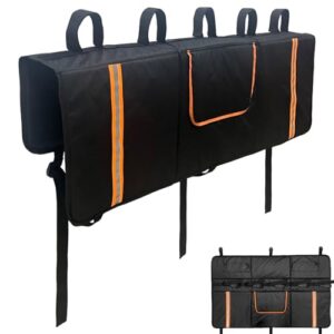 Reflective Strips Tailgate Pad | Mountain Bike Tailgates Pads With Tool Bag For Pickup Truck Cover