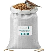(2 Kg) Mealworms for Wild Bird Food- Premium High Protein Dried mealworms for garden birds Treat,...
