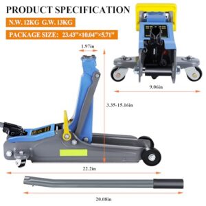 Low Profile Jack with Single Piston Quick Lift Pump