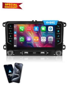 ESSGOO Android 15 4+64G Car Radio with Wireless CarPlay and Android Auto for Volkswagen Golf 5 6 Plus Tiguan EOS Passat Polo