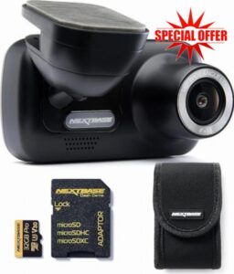 Nextbase 222 Dash Cam with 32GB SD Card + Carry Case - 1080p/30fps HD 140° Recording - Car Camera Dash Cam with Intelligent Parking
