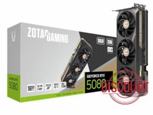 ZOTAC Gaming GeForce RTX 5080 Solid CORE OC DLSS 4 16GB GDDR7 256-bit 30 Gbps PCIE 5.0 Gaming Graphics Card