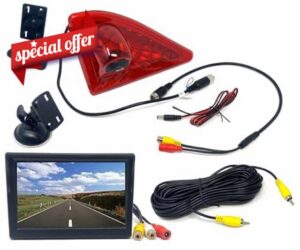 Dolphin Automotive Reversing Camera Fits Renault Master Van 3rd Generation 2010-2024 (Camera With 5" Monitor)