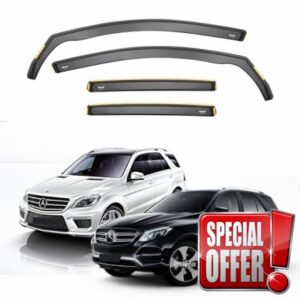 ISPEED Wind Deflectors For Mercedes GLE/ML-Class W166 2011-2018 4pc Set | Keep Your Car Ventilated In Rain & Wind