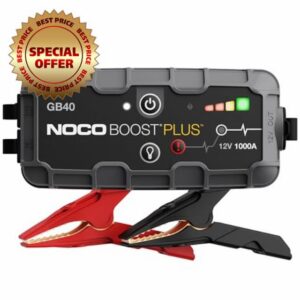 NOCO Boost GB40: 1000A UltraSafe Jump Starter Power Pack – 12V Car Battery Booster