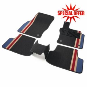 Car Mats Fit Volkswagen VW Golf Mk7 / GTI 2013-2020 Tailored Deluxe Car Floor Mats Velour Carpet with Rubber Back Set of 5 Pieces Accessories 7.5 For 2013 2014 2015 2016 2017 2018 2019 202