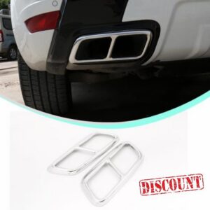 Car Quad Exhaust Tip Frame Suitable for Land Rover Range Rover Sport 2018 2019