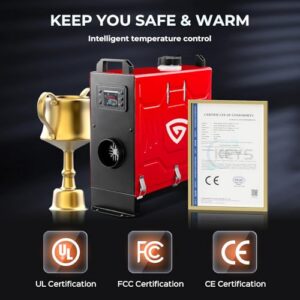 Fast Heating Vertical Portable Auxiliary Heater Unit for Cars