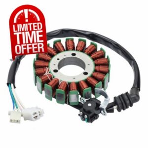 WOOSTAR 18 Coil 5 Wire Magneto Stator Replacement for 2015-2018 YZF-R3 YZF-R3A(ABS) 2016-2018 MTN320 MTN320A 2015-2017 YZF-R25 2016-2017 MTN250 MT-25 OEM 1WD-H1410-00 1WD-H1410-01