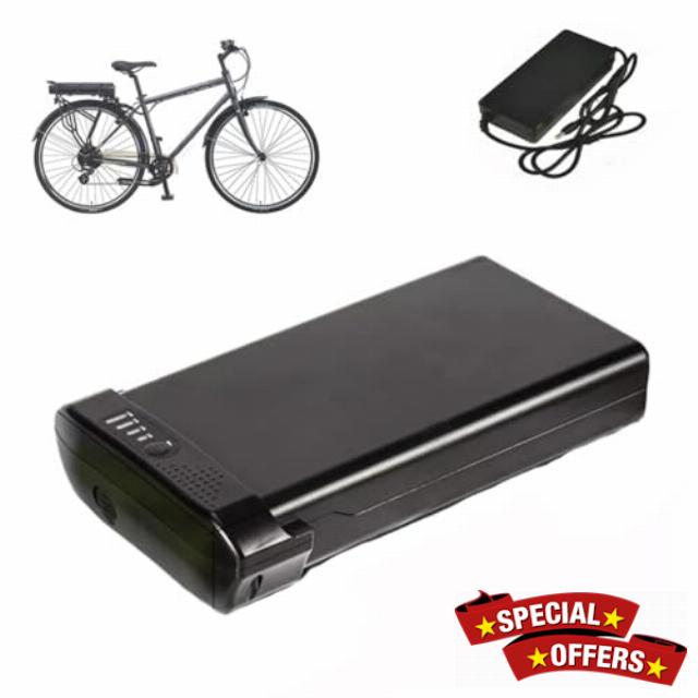 24 Volt 36 Volt Rear Rack E-Bike Lithium Li-ion Battery 24V 10.4Ah 14Ah 36V 10.5Ah 7.8Ah Electric Bike Luggage Rack Battery Replacement for 0-500W Mountain Bike Moto