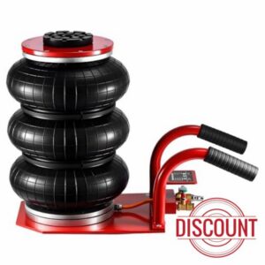 Air Bag Jack 3.5 Ton Capacity Pneumatic Heavy Duty Quick 3-5 Second Car Lifting Jack Triple Bag 16.5-40cm/16 Inch Lifting Range for Automotive Repair Shop and Garage Use Universal