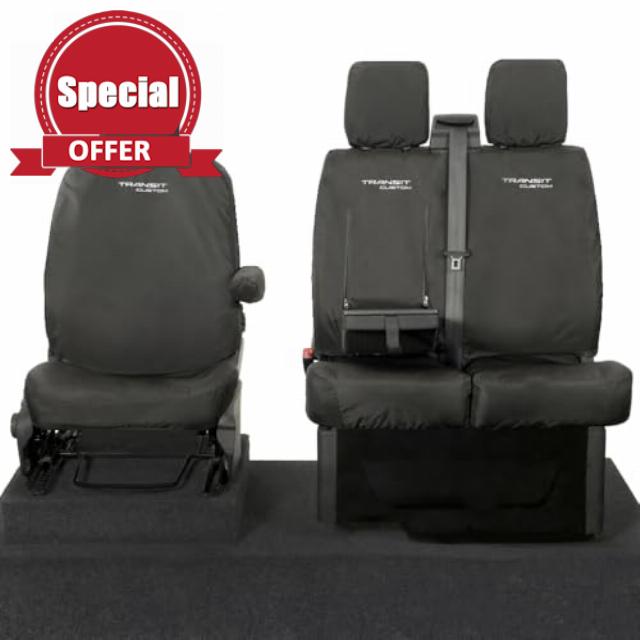 To Fit Ford Transit Custom Seat Covers SELECT YEAR RANGE & SEAT CONFIGURATION IN ADVERT Waterproof Custom Fi