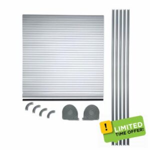 Kiravans Tambour Door Kit Roller Shutter for Van Furniture | Silver or Black