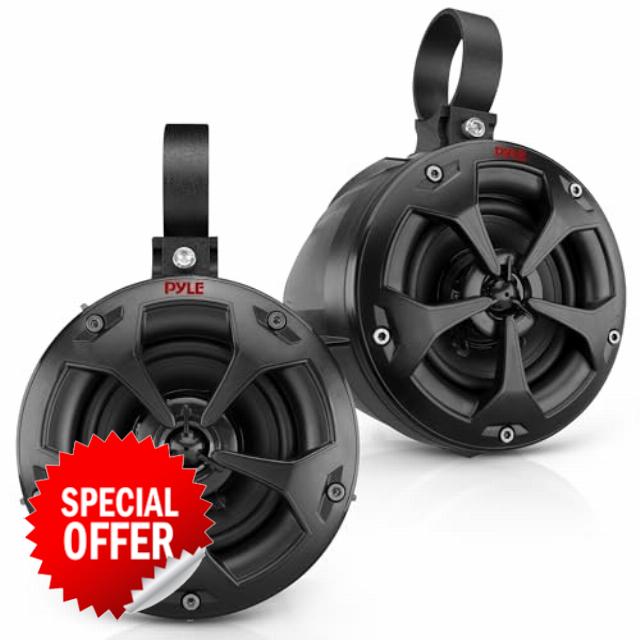 Pyle 4” Water-Resistant Off-Road Speaker System with 800 W Power
