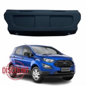 Car Parcel Shelf - Compatible with Ford Ecosport MK2 (2018-2023) | Sturdy Boot Cover with Clips and Cord for Extra Storage | Space Saving Car Accessories | Black