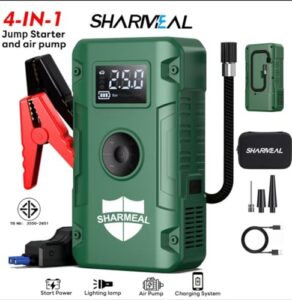 Car Battery Booster with Jump Leads