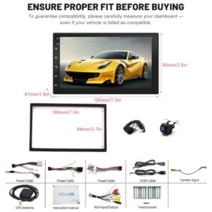 2+32G Touchscreen Display Radio Multimedia Player Head Unit with Carplay Android Auto GPS Navigation Bluetooth SWC FM RDS Mirror Link