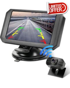 5" Digital Wireless Reversing Camera AHD 1080P Rear View Camera Night Vision Rear View Cam 120°Large Wide Angle IP69 Waterproof Intelligent Guide Lines for Car Truck Trailer RV Campe