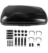 GEARFLOW Car Roof Box, 430L Capacity Extra-Large Hard Roof Cargo Carrier with Security Keys & Dua...