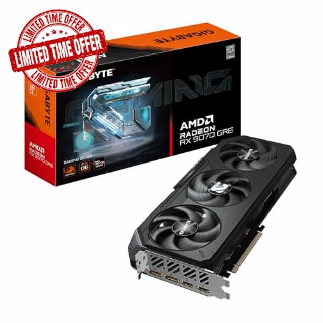 Gigabyte Radeon RX 9070 GRE GAMING OC 12G Graphics Card - 12GB GDDR6