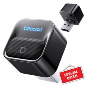 2026 Upgrade Ottocast Mini Core Wireless CarPlay Adapter