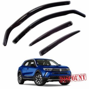Team HEKO Wind Deflectors for Vauxhall Mokka 2020- Front & Rear Set of Window Deflectors Accessories UV & Scratch Resistant Acrylic In-Channel Fitting ISO Certified Air Ventilation & Rain Protectio