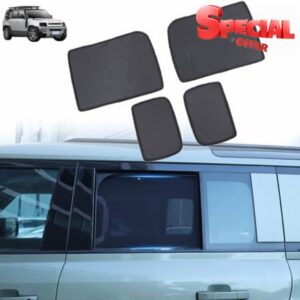 Car Window Shades for @Land R&over Defender 110 130 Accessories 2020-2026 Stretchable&Breathable Rear Side Sunshade Screens UV Protection for Baby Family Pet