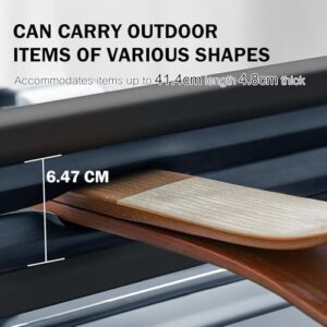 Aluminum Snowboard Rack for Car Roof with Lock & Rubber Padding